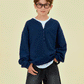Henley neck sweatshirt