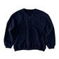 Henley neck sweatshirt