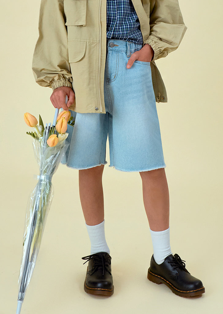 Denim shorts